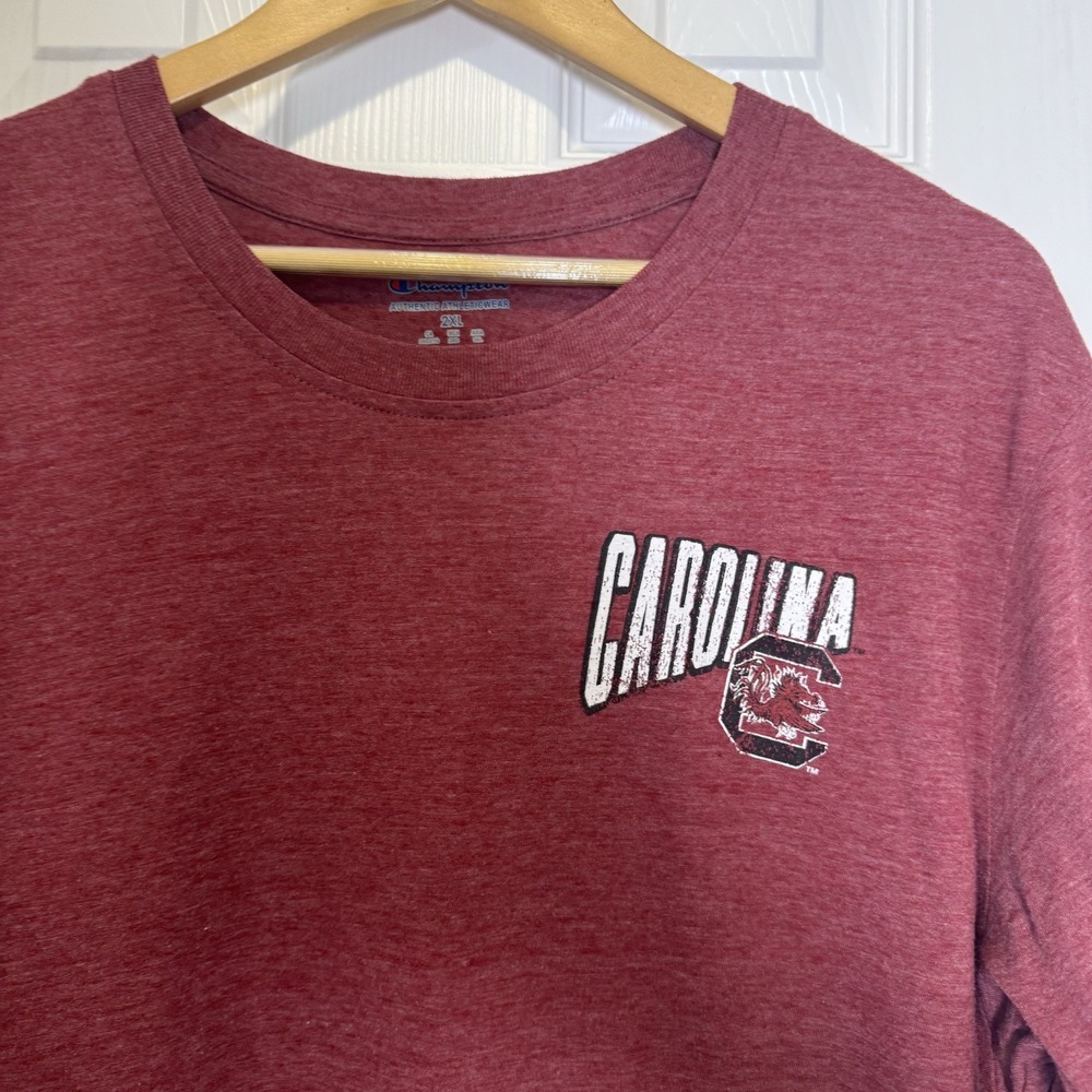 Champion University of South Carolina Gamecocks Red T Shirt Sz 2XL‎ - Picture 2 of 7